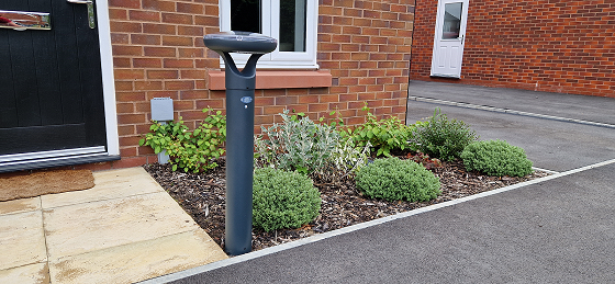 Solar bollard lighting for UK pathways and public realm