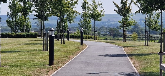 Pathfinder 2 illuminated bollard UK pathway public realm residential development