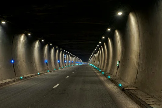Tunnel and underpass lighting design — illustrative service image